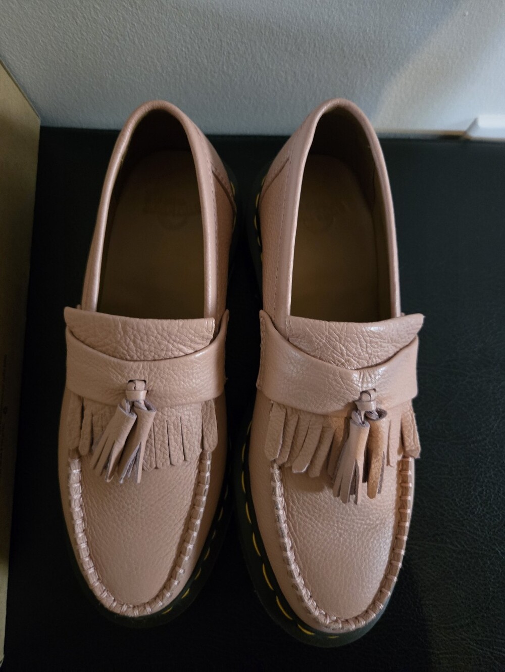Dr Martens Blush Pink Leather Loafers